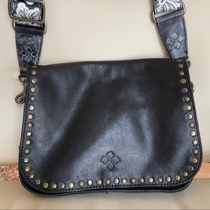 Patricia Nash Black Crossbody Satchel
